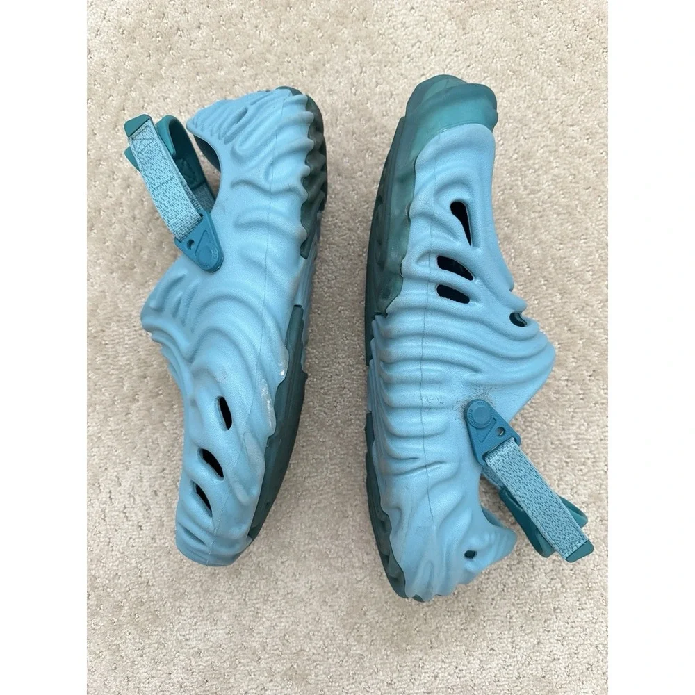 CROCS POLLEX CLOGS X Salehe Bembury Men Blue Strap Back Slip On Sandals-Size 14